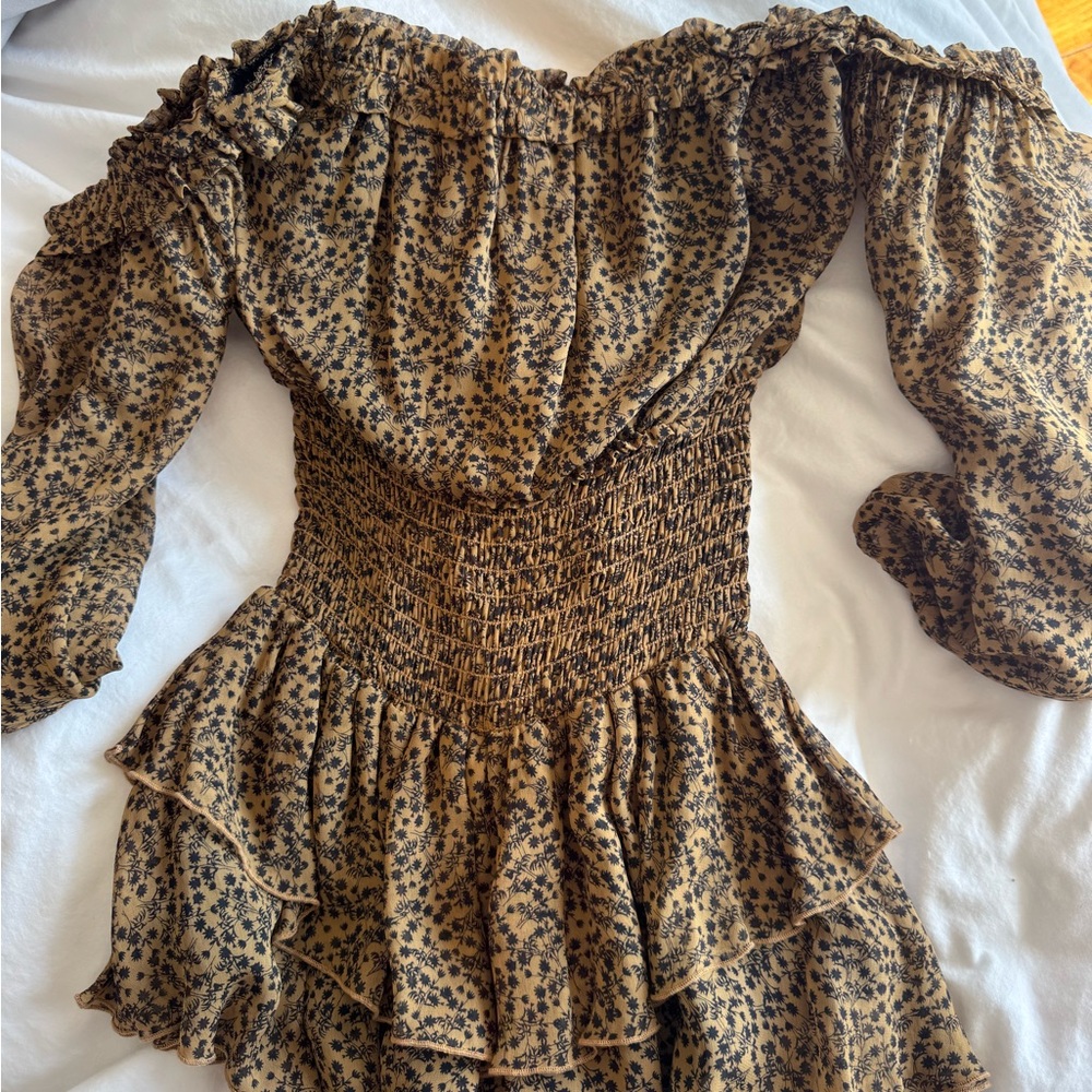 Brown flower dress!